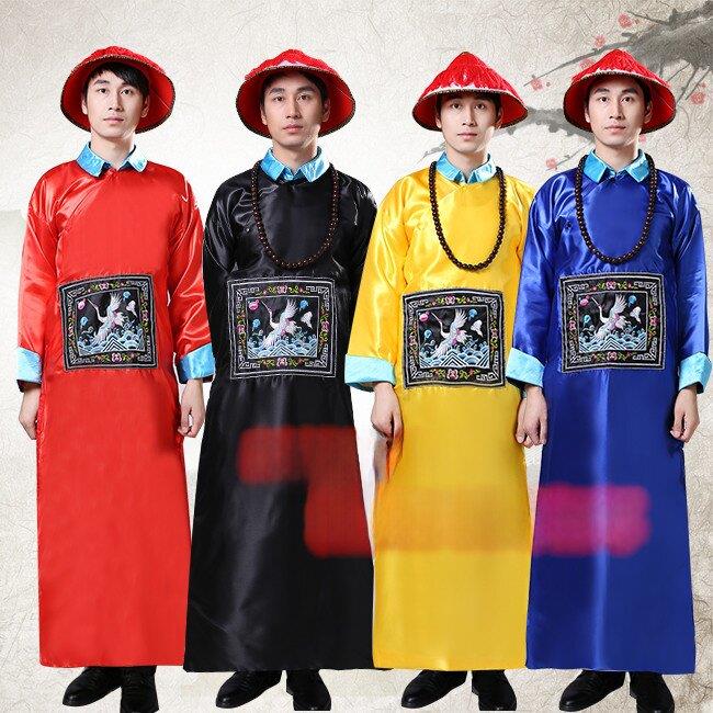 特价古装清朝官服朝珠一品大臣服装古代官服侍卫服装僵尸服演出服