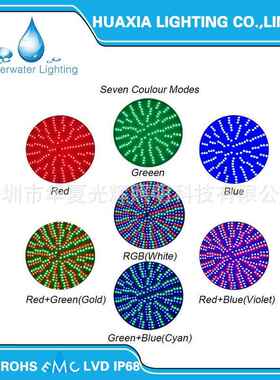 E灯2泳灯PAR56水7底1HX15池8W七彩水底灯LED泳池灯嵌入式泳池灯