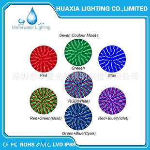 E灯2泳灯PAR56水7底1HX15池8W七彩水底灯LED泳池灯嵌入式 泳池灯