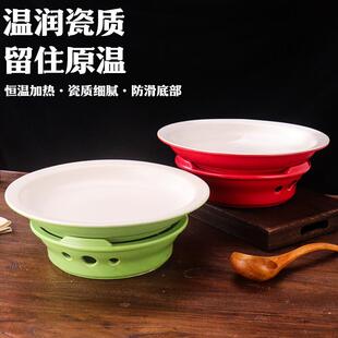 创意中式复古餐具红烧肉东坡肉狮子头碗蜡烛加热明炉酒店特色菜盘