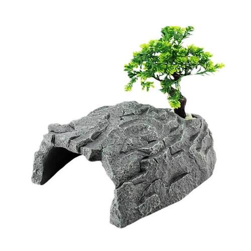 乌龟睡觉窝树脂躲避屋晒背守宫洞穴爬宠蝾螈角蛙乌龟晒台爬台用品