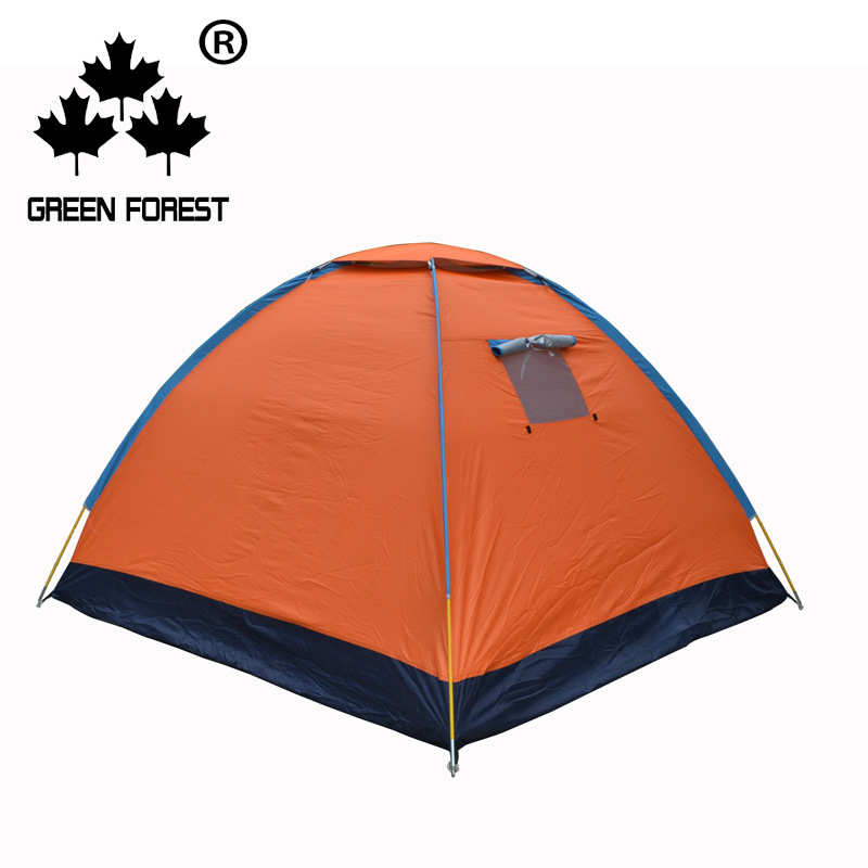 户外遮阳蓬露营3-4人单层公园休闲帐篷钓鱼便携手提式野餐帐篷