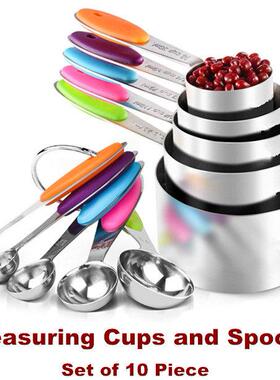 Measuring Cups and Spoons Set Stainless Steel Cooking Baking