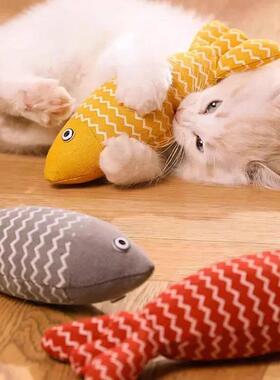 Cats Toys Catnip Toys Soft Linen Interactive Kitten Indoor E