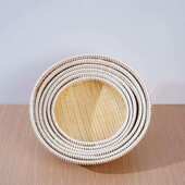 竹家用竹制品圆形水果盘农家竹编馒头筐竹制品筲箕筛子收纳筐簸箕