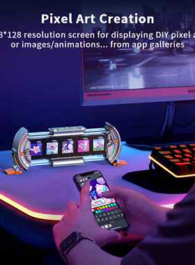 divoom times gate点音时光之门像素任意屏辉光管时钟桌塔