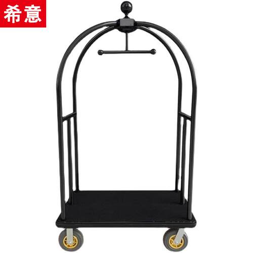 酒店行李车加厚大堂箱包车行李手推车高端礼宾车静音轮平板搬运车