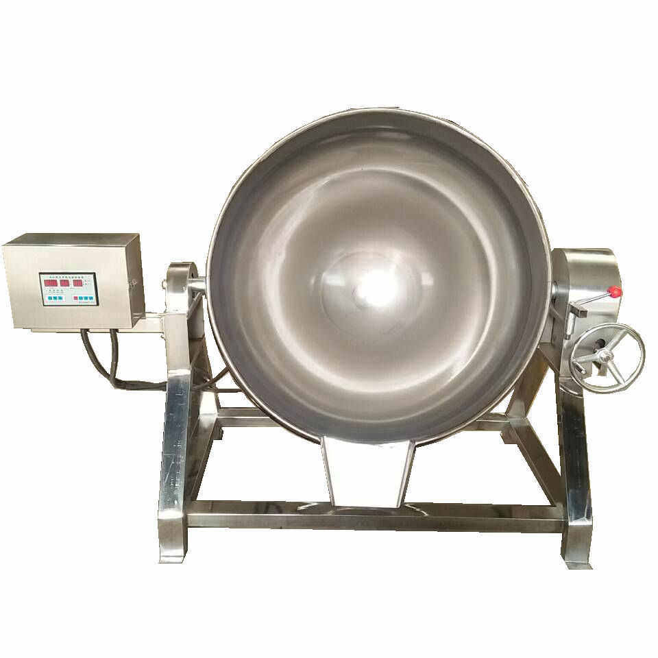 不锈钢可倾式电加热导热油夹层锅 夹层蒸煮锅 大型熟食煮锅