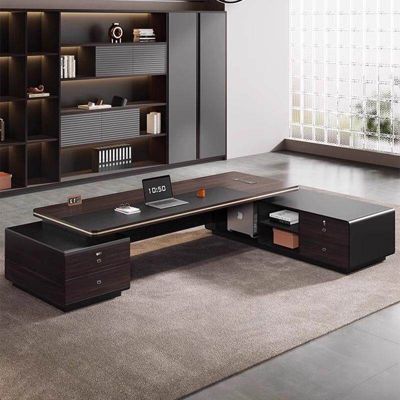 轻奢老板桌办公桌椅组合领导办公室家具经理大班台简约现代总裁桌