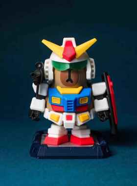 卡皮巴拉高达矮达公仔特种兵摆件装饰磁吸机甲男女孩玩具和平精英