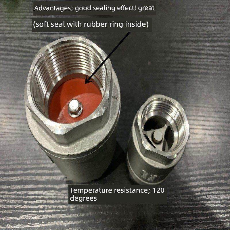 304不锈钢立式止回阀H12单向止回阀水泵弹簧真空水管软密封1.0英,五金/工具,单向阀,淘宝优惠券,粉丝福利购,淘宝优惠卷