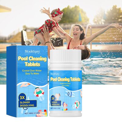 MOONSPRY Pool Cleaning Tablets - Multi-purpose Effervescent