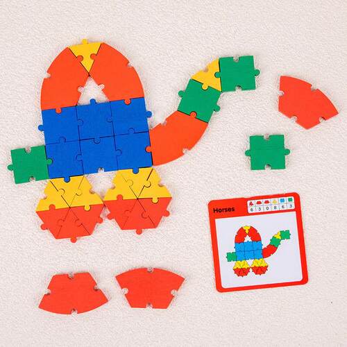 Buckle creative fun puzzle blocks children early tion puzzle