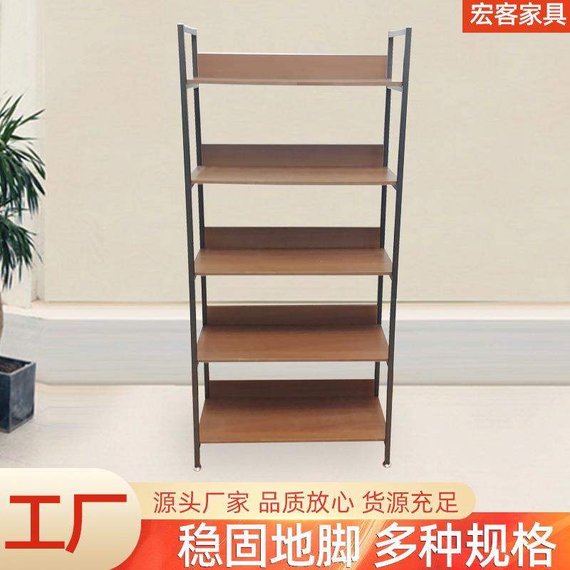 书架置地书架家用靠墙铁艺多层收纳架简易架子图书馆书架书柜图片