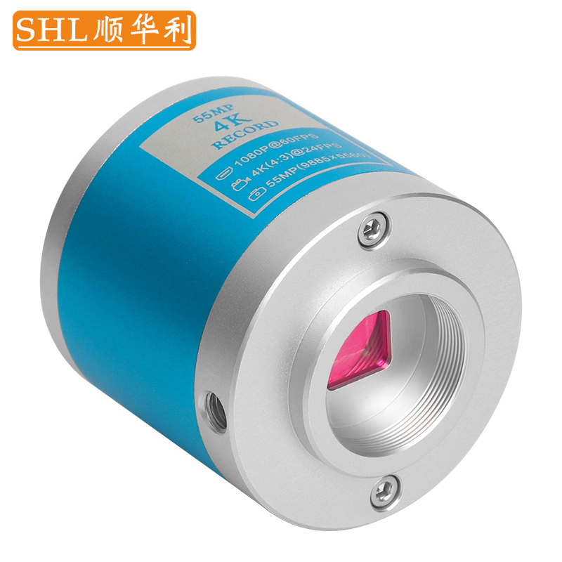 4K电子显微镜CCD工业相机HDMI/USB接口插TF卡三目体式放大镜目镜