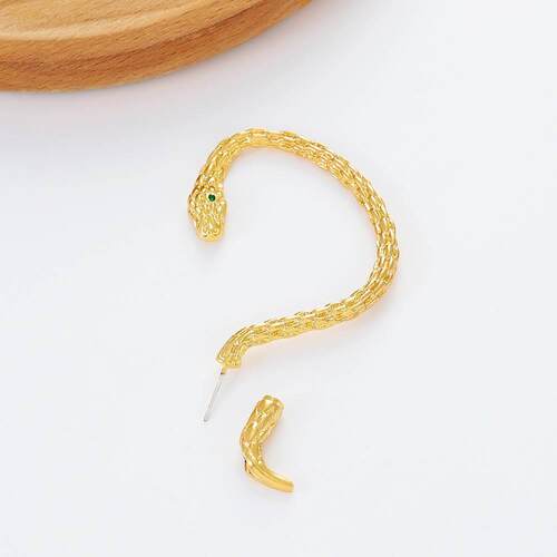 蛇形耳针 ear hang snake shaped earrings punk earring朋克耳环