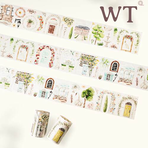 WT原创胶带 南法假日 模切手帐胶带和纸PET造景元素INS风博主同款