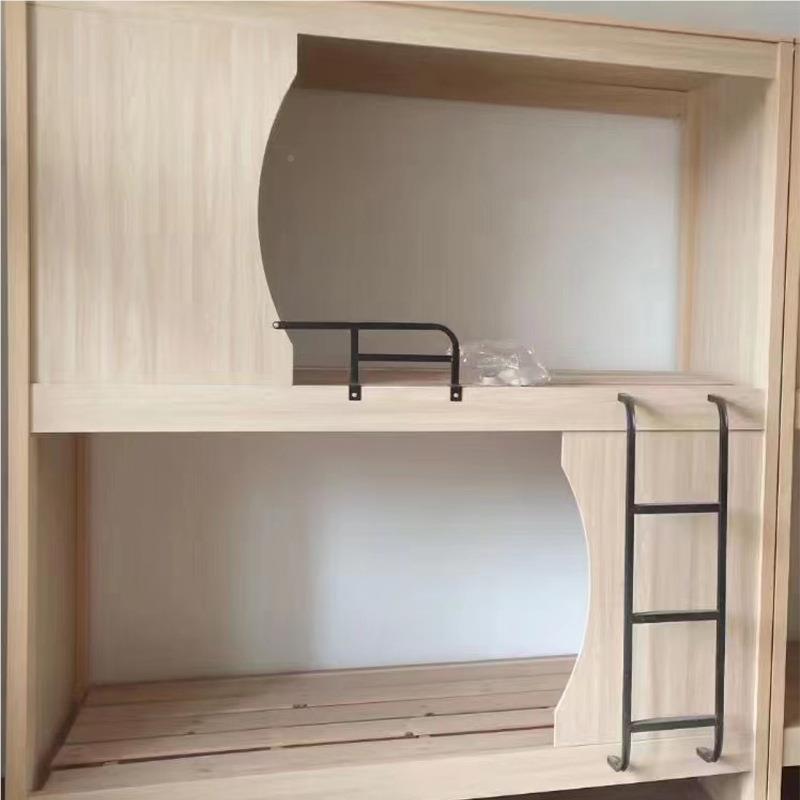 太空舱竞上下床电酒店舱太空床舍实木青旅民宿学生2*1*2.4m宿双层