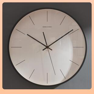 ▹意式极简挂钟客厅现代简约家用时钟挂墙静音钟表2024新款装饰