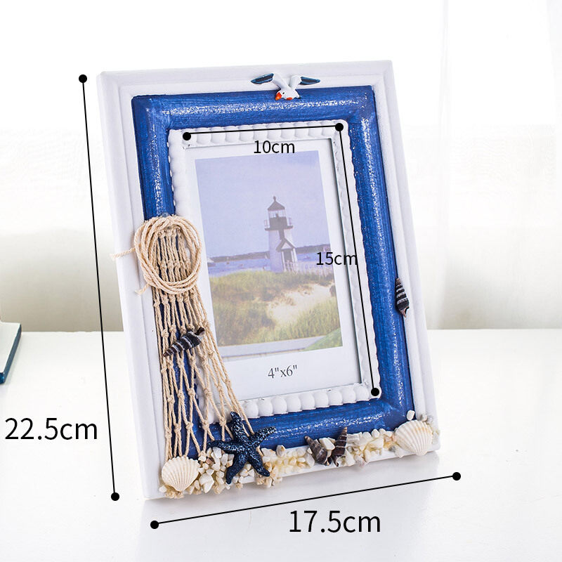 地中海风格相框摆台摆件欧式田园风婚礼摆台实木6寸7寸相框海洋风|msdalam kategori Aksesori rumah, photo Frame/Frame - dari Buy2taobao.com untuk memberikan perkhidmatan ejen Taobao profesional membeli