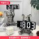 客厅创意暴力熊表钟智能小闹钟桌面电子数字时钟摆件摆台式 钟表