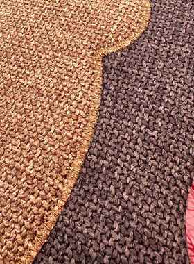 汽车F77J5TT7座垫四季垫通用亚麻车垫棉麻缤卡果海鸥椅透气女可爱