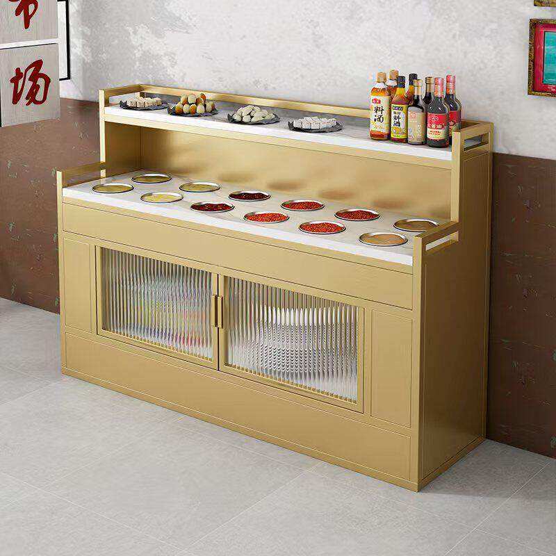 火锅店自助餐调料台商用饭店餐边柜子蘸料柜饭厅调味台酱料小料台