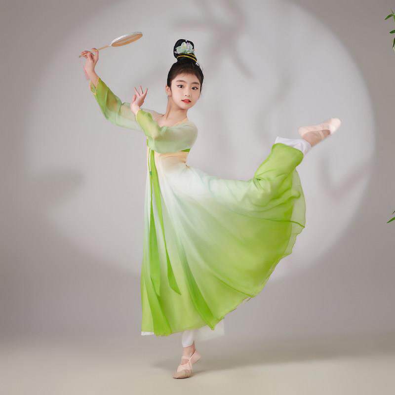 正品儿童古典演出服装逸幼儿玉灵儿舞舞蹈服国风女中童古风唐装汉
