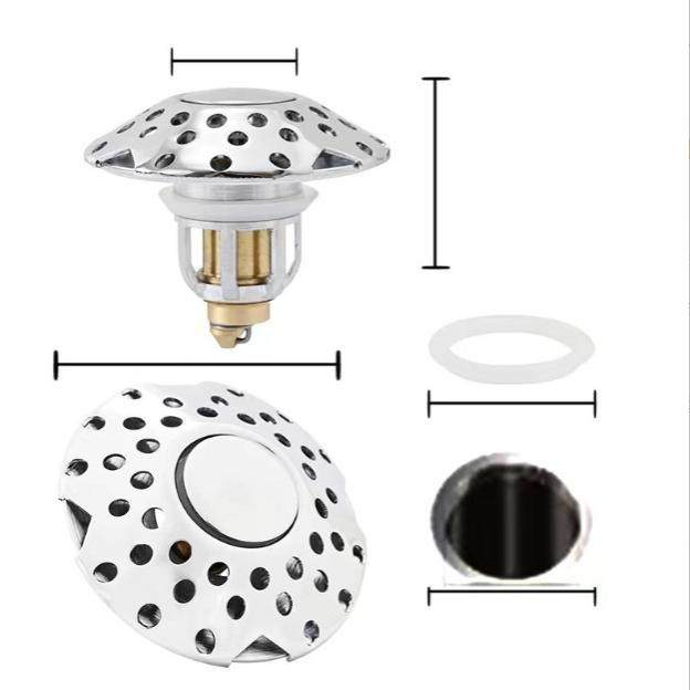 弹跳芯洗手盆洗脸盆池漏水塞子台面盆过滤防臭堵配件按压式下水器,家装主材,下水器,淘宝优惠券,粉丝福利购,淘宝优惠卷