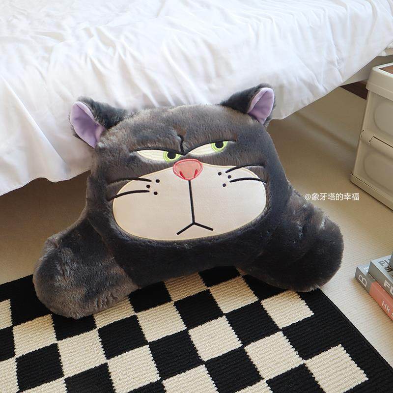 正品可爱卡通路西法眼绒腰靠办公学座椅靠枕生宿舍靠背沙三发抱毛,模玩/动漫/周边/娃圈三坑/桌游,动漫毛绒/抱枕/坐垫,淘宝优惠券,粉丝福利购,淘宝优惠卷