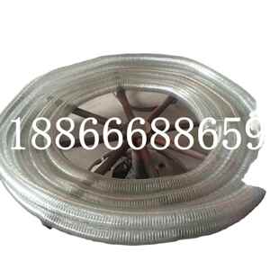 输送酒水饮料专用软管pu食品级钢丝平滑管透明钢丝螺旋增强软管