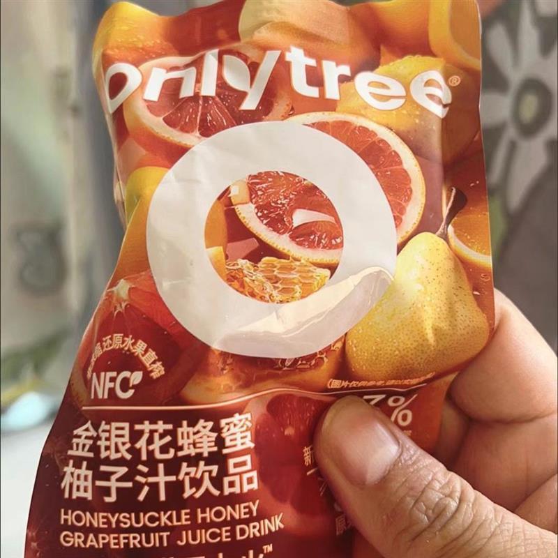 OnlyTree金银花蜂蜜柚子汁宝宝原果汁夏天清爽降火解腻茶酸甜饮品