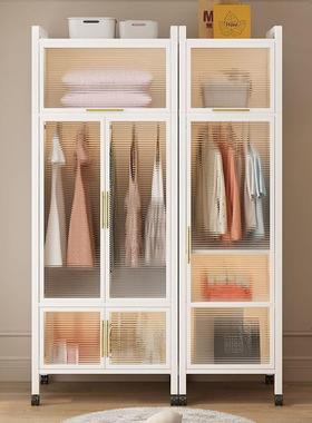 大量号衣柜落易FVC地式储简物柜家用大容收纳柜简约卧室移动成人