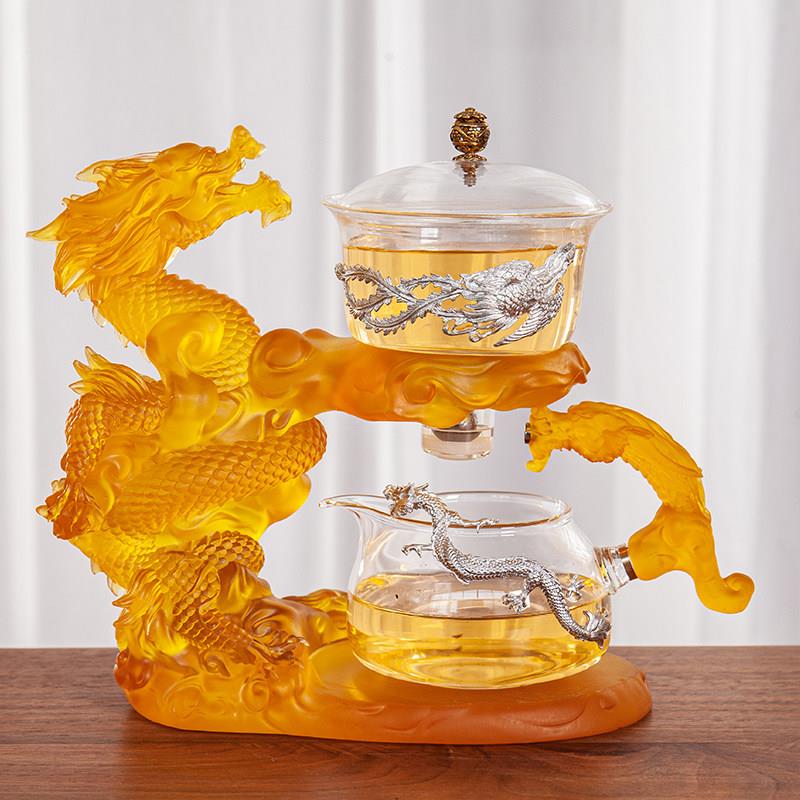 龙懒玻璃茶机功夫杯全自动茶具办公接待创意礼品