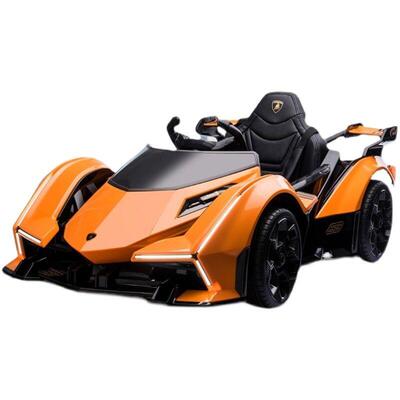 正品童四动车遥控小孩婴儿轮小汽车宝儿宝玩具跑车兰博基尼V12赛