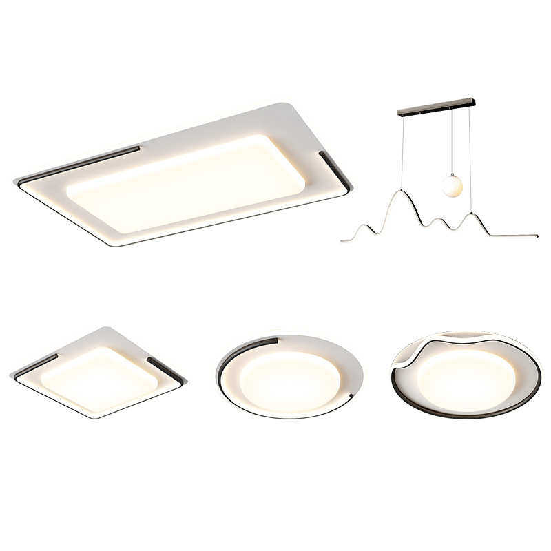 简灯具北欧组合极全灯护眼个性现代屋吸顶灯led主套餐风客厅简约