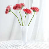 视远透明玻璃花瓶高级感轻奢创意批发客厅装 饰插花酒店样板间摆件