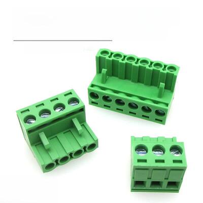 JM2EDGK5.08/5.0mm铁环保接线插头插拔式接线端子2-24p绿色凤凰