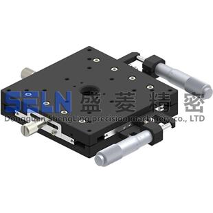 供应XY轴LY100 RB超薄型交叉导轨微调架可调平台手动位移滑台