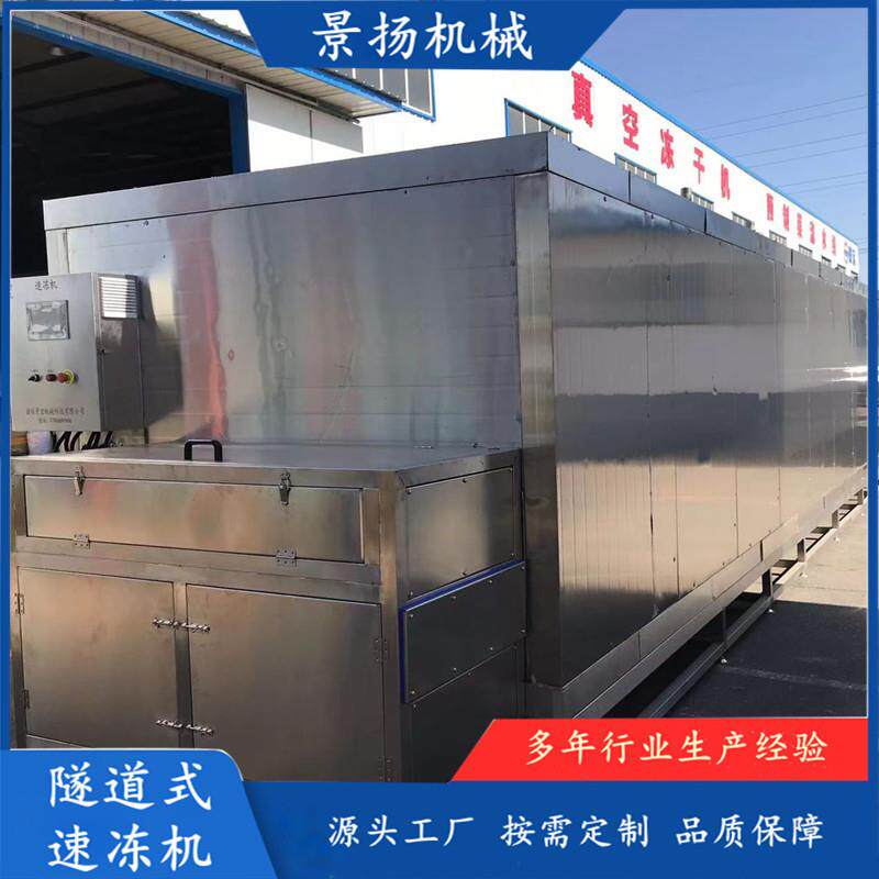 肉串丸子隧道式速冻机 商用大型生耗冷冻设备 海参速冻流水线