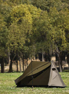 户外露营帐篷15D单面硅单人轻量化帐篷防雨防蚊四季通用徒步帐篷