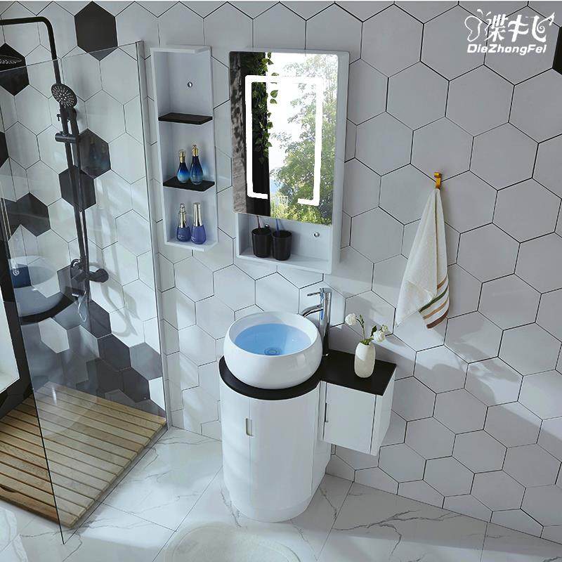 浴室柜洗漱台盆面盆洗手盆柜组合小户型落地式现代简约迷你卫生间