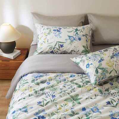 美式60支全棉四件套纯棉贡缎a类长绒棉被套床单田园床上用品套装