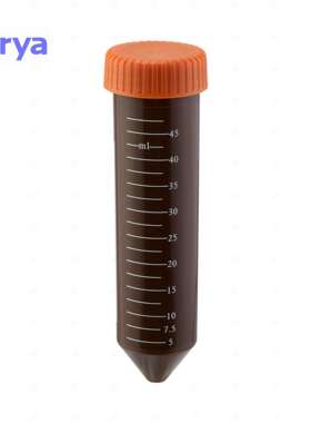 virya50ml棕色避光离心管管体锥形体设计白色刻度线3115036