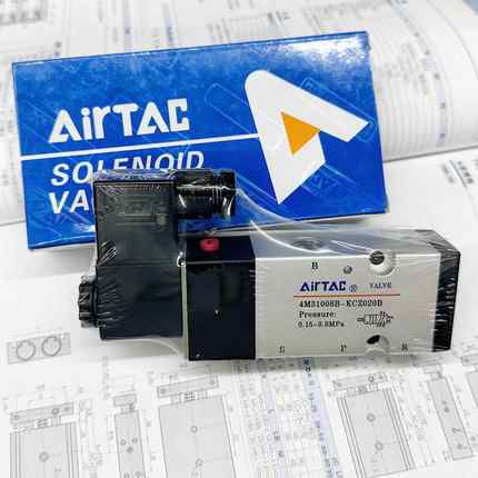 亚德客 精品 打刀缸电磁阀气体换向阀 4M310-08B-KCZ020B-DC24V