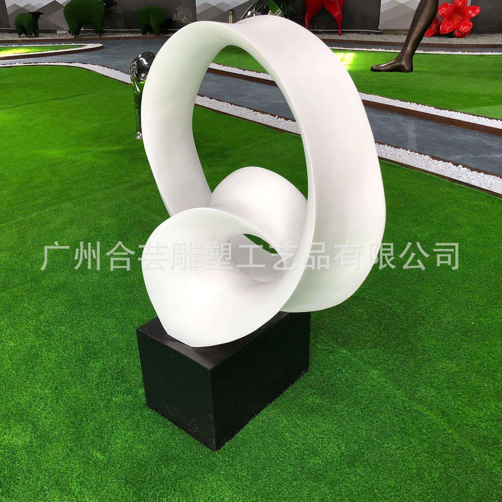 创意现代软装饰品酒店大堂样板房售楼处客厅玄关柜雕塑艺术品摆件