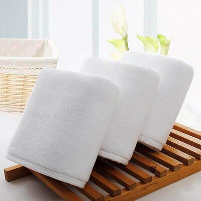 Five star hotel white cotton bath towel men and women thicke