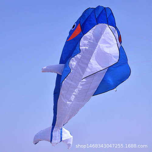 批发潍坊风筝软体海豚立体卡通3D Kite儿童风筝无骨架厂家直销