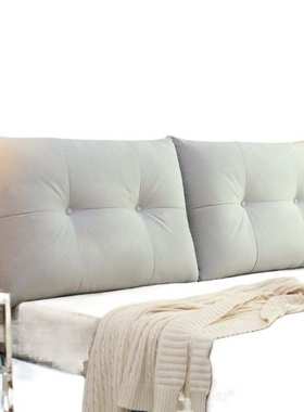 hVq极简奶油风床头软包靠垫加厚榻榻米简约床靠背民宿卧室改装可