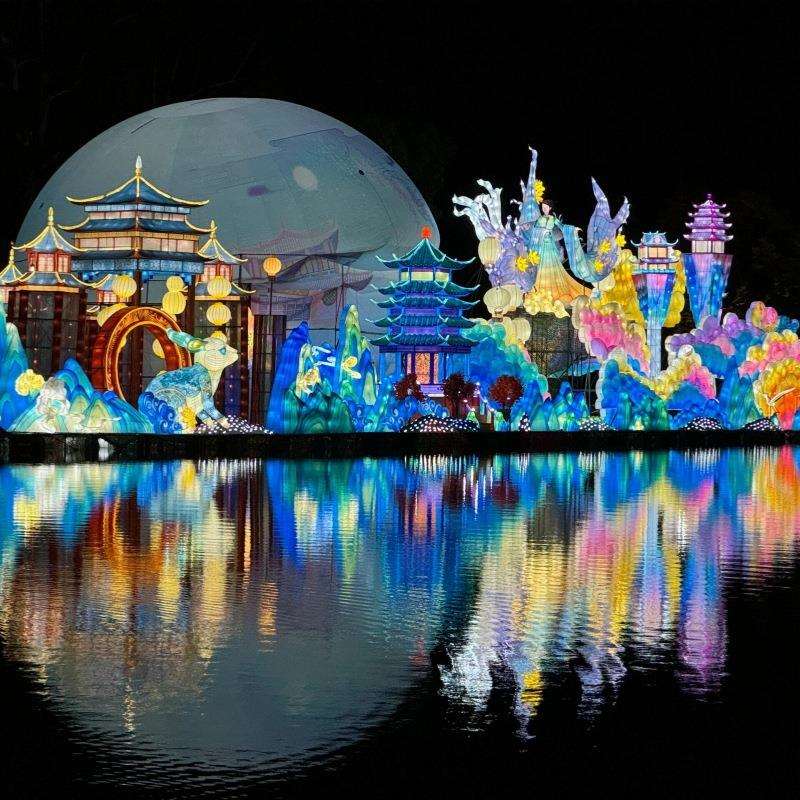 大型元宵节花灯装饰防水亮化彩灯文旅景观夜灯网红打卡灯笼摆件